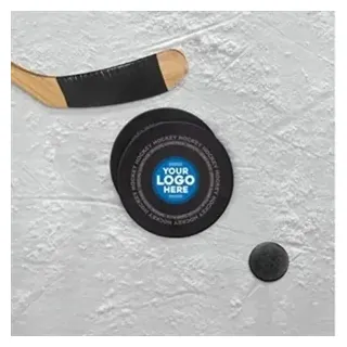 Custom Hockey Puck Theme Coasters