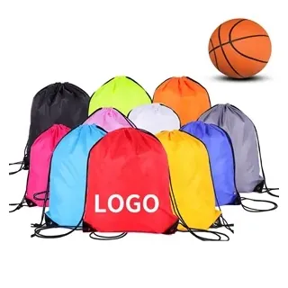 Sports Polyester Basketball Drawstring Bag