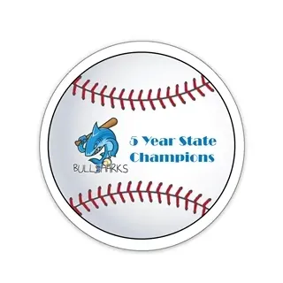 Baseball Shaped NoteKeeper™ Magnet 20 mil