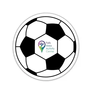 Soccer Ball Shaped NoteKeeper™ Magnet 20 mil