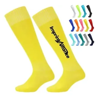 Cushioned Knee High Solid Color Soccer Team Socks