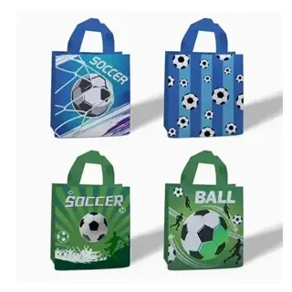 Soccer Print Non Woven Party Gift Tote Bag