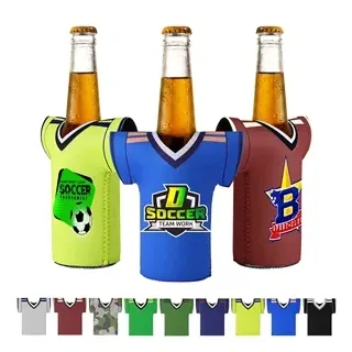Football Jersey Style 12Oz Bottle Can Cooler Sleeve