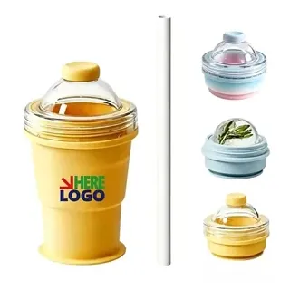 11Oz Ice Hockey Cup with Straw