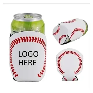 Baseball Skin Can Cooler Holder